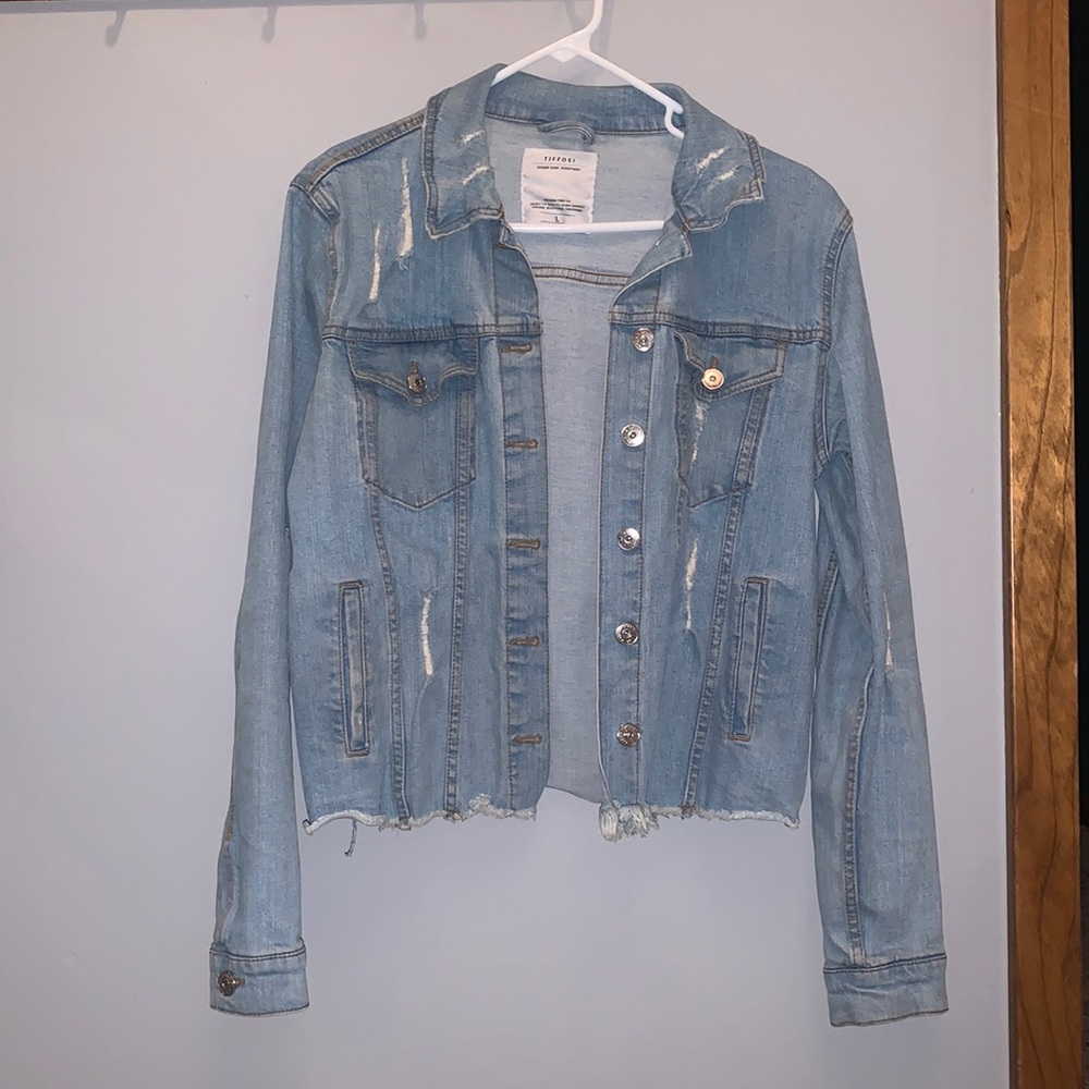 Tiffosi Distressed Denim Jacket
